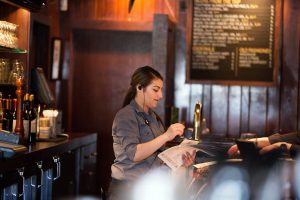 two way radio in restaurant